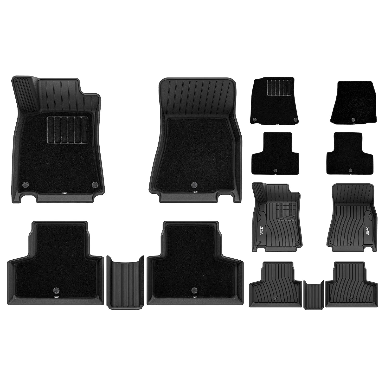 3W Mercedes-Benz GLB 2020-2025 Custom Floor Mats TPE Material with Double Layer Carpet & All-Weather Protection Vehicles & Parts Car Accessories 3Wliners