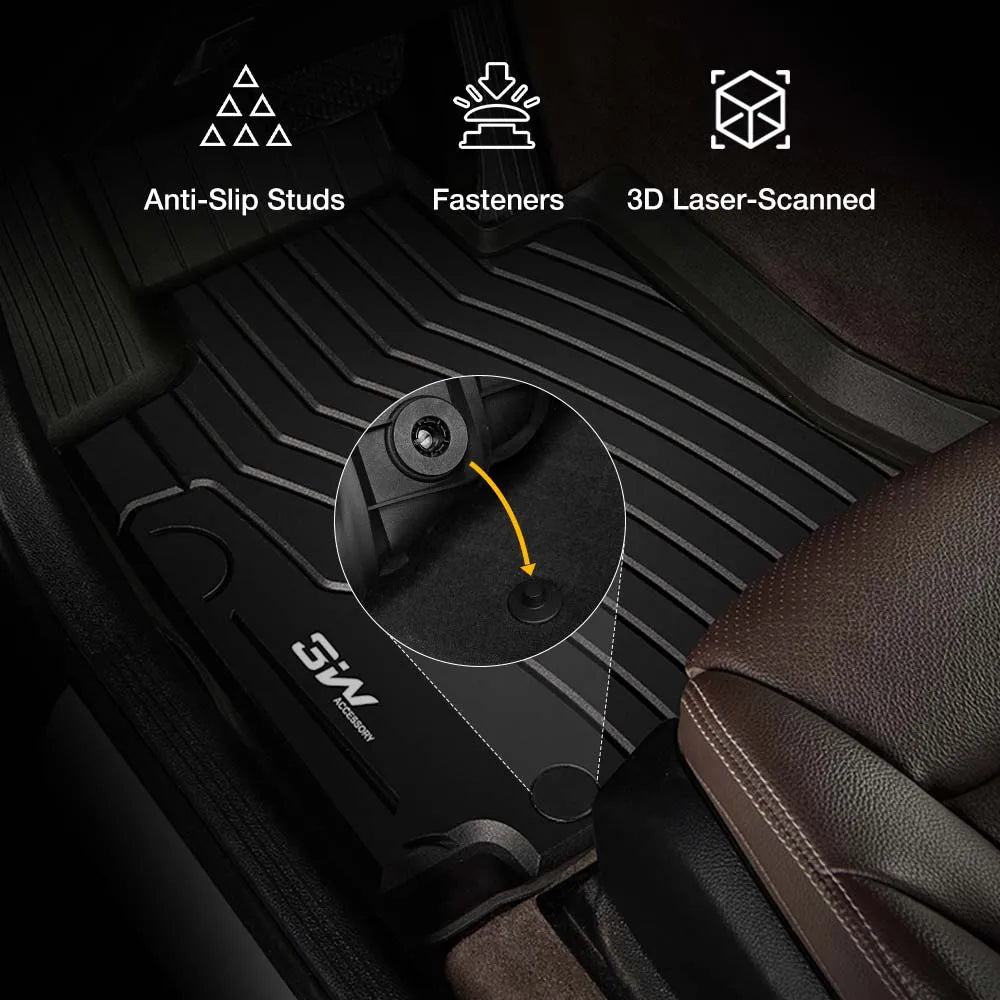 3W Mercedes-Benz GLC 2016-2022 Custom Floor Mats / Trunk Mat TPE ...