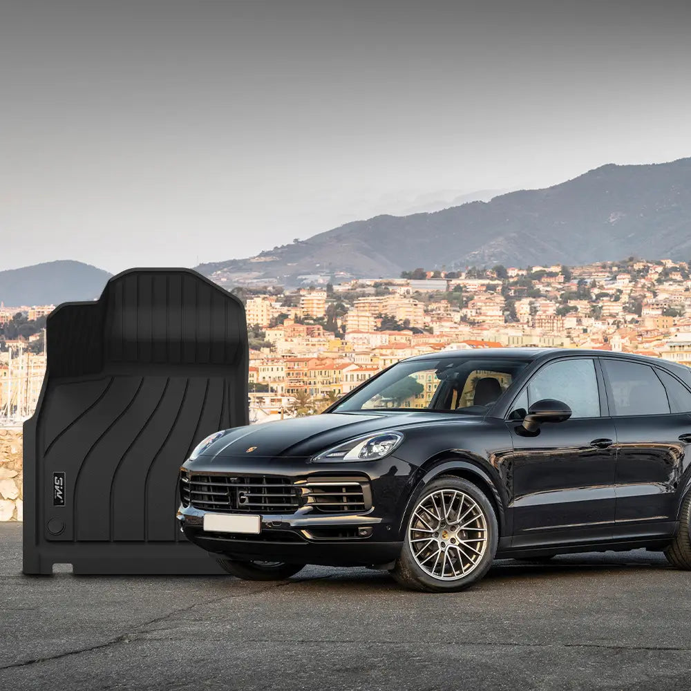 3W Porsche Cayenne 2019-2024 Custom Floor Mats TPE Material & All-Weather Protection Vehicles & Parts 3Wliners   