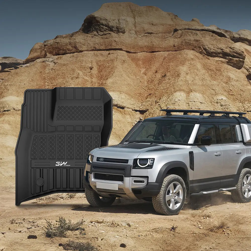 3W Land Rover Defender 110 2020-2025 Custom Floor Mats / Trunk Mat TPE Material & All-Weather Protection (Full 4 Doors 5 Seat only) Vehicles & Parts 3Wliners   