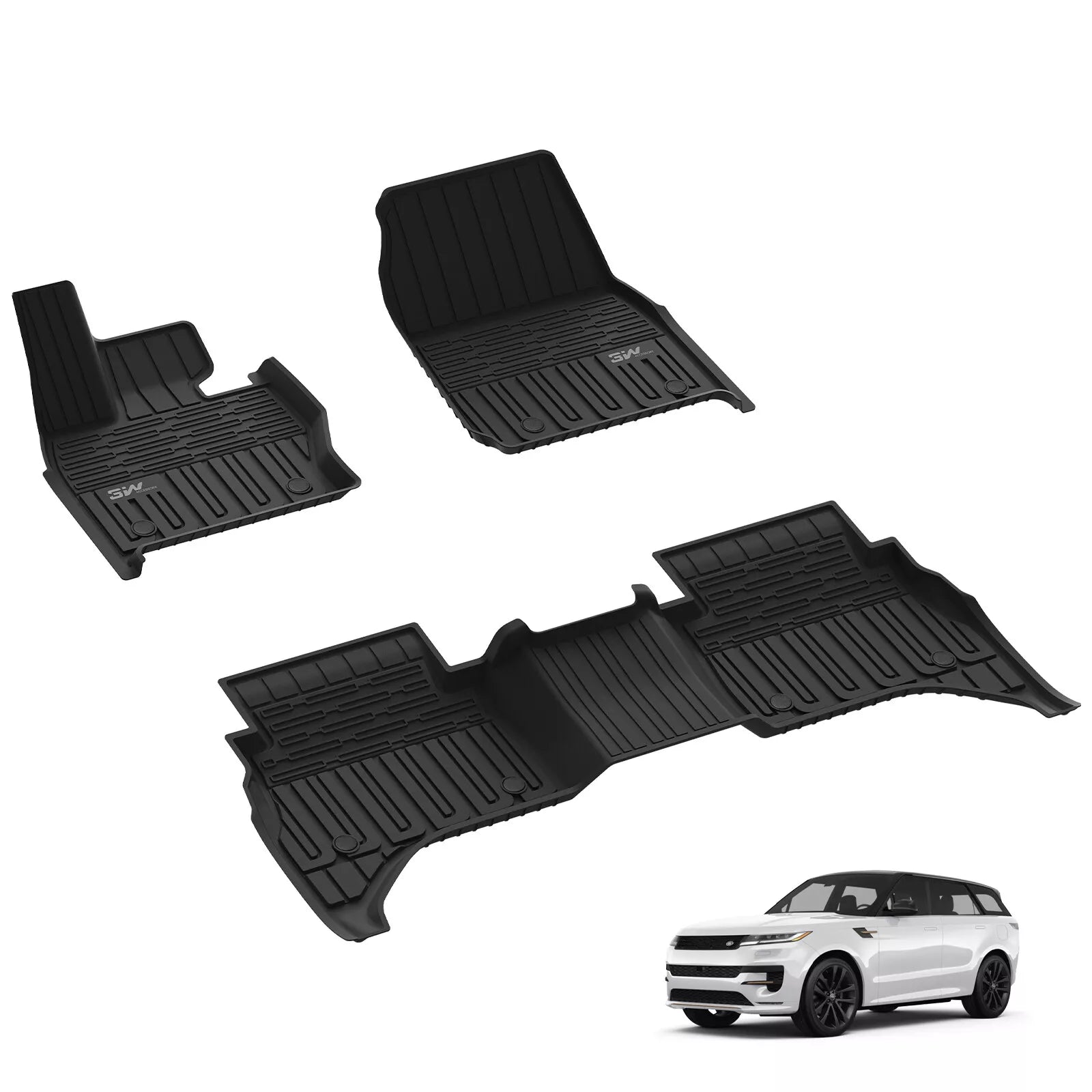 3W Land Rover/Range Rover Sport 2023-2024 Custom Floor Mats / Trunk Mat TPE Material & All-Weather Protection Vehicles & Parts 3Wliners 2023-2024 Range Rover Sport 2023-2024 1st&2nd Row Mats