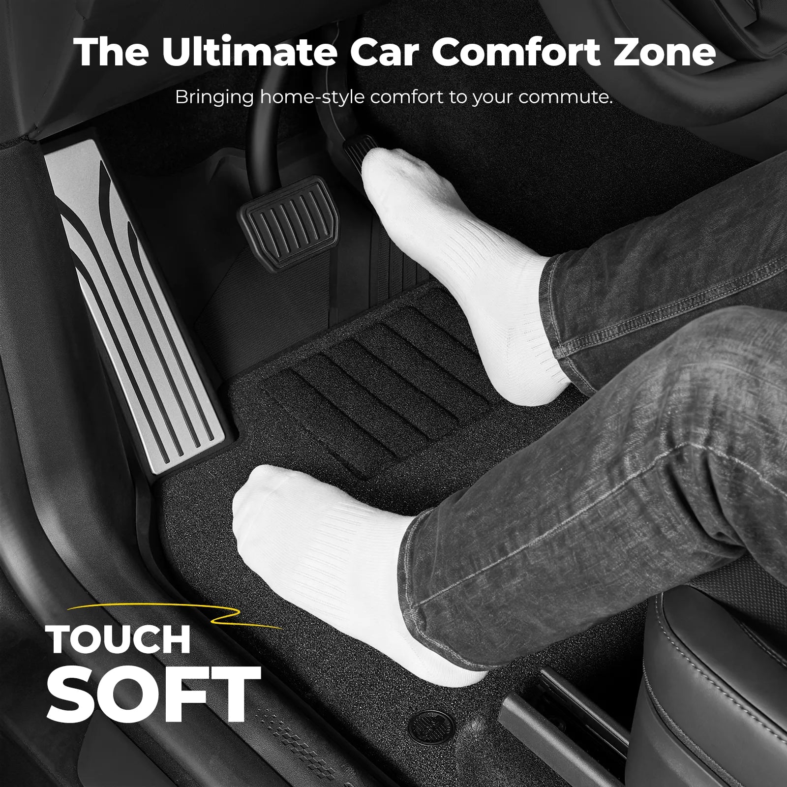 3W Floor Mats with Double Layer Carpet / Trunk Mat for Tesla Model Y Juniper 2025-2026 (Not Fit 2026 Model Y Standard Range) Thorex™ All Weather Protection - 3Wliners
