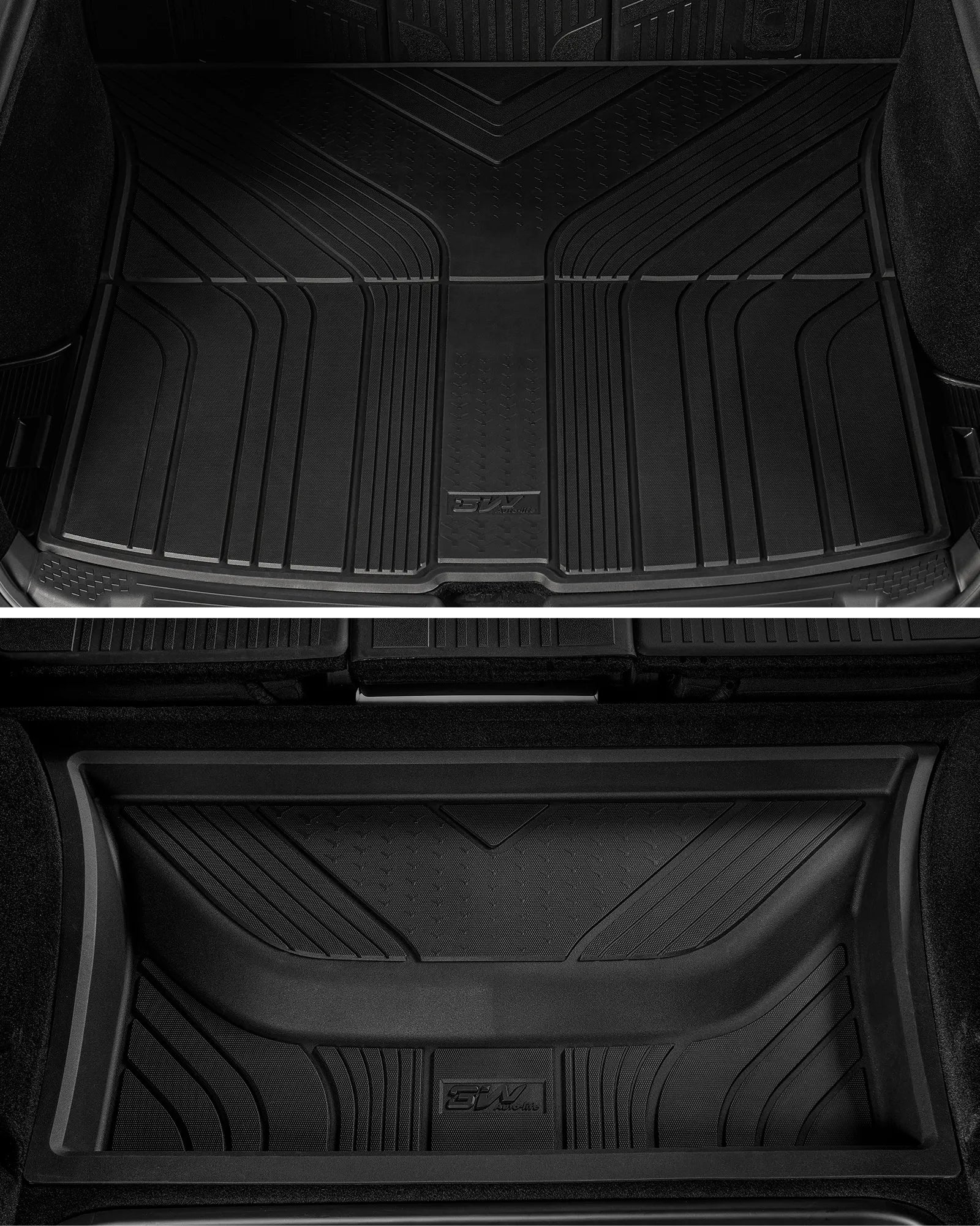 3W Tesla Model Y Standard Floor Mats, 10PCS Set，Floor Mats, Trunk Mats, Frunk Mat, Back Seat Protector，with Mental Pedal, 2025 2026 Model Y Standard Acecessories, TPE All Weather Waterproof Custom Fit Automotive Liners and Truck Car Liners