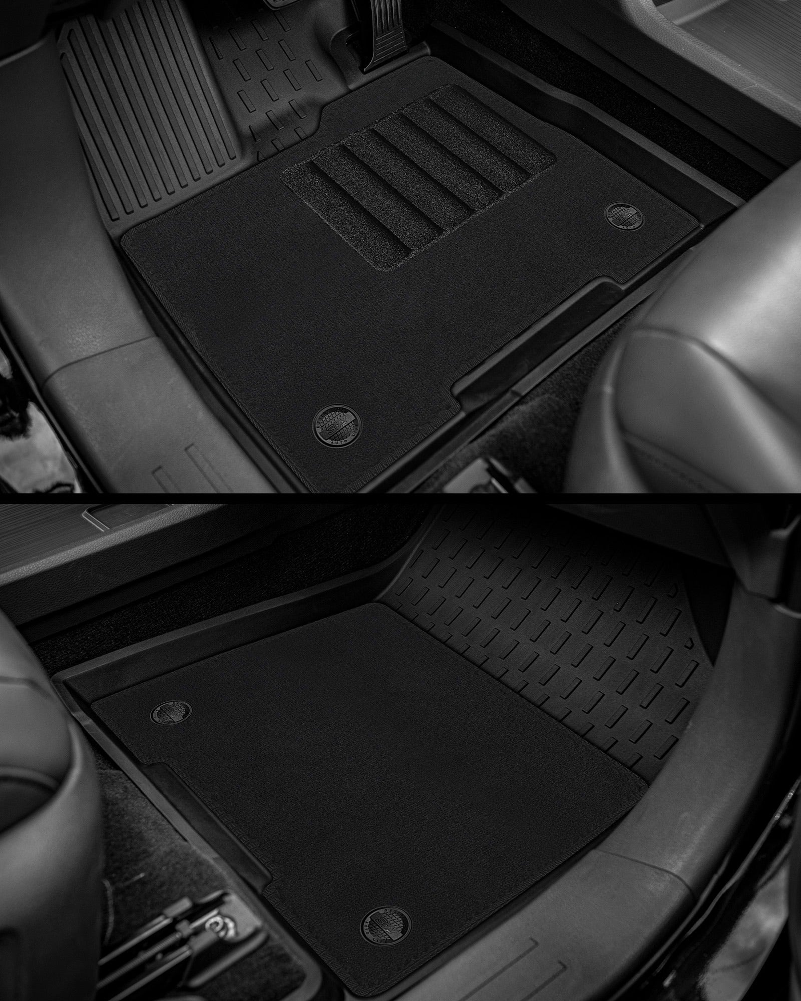 3W Toyota Sienna 8 Seat 2021-2026 Custom Floor Mats with Front Double Layer Carpet & Trunk Mat TPE Material All-Weather Protection Vehicles & Parts 3Wliners