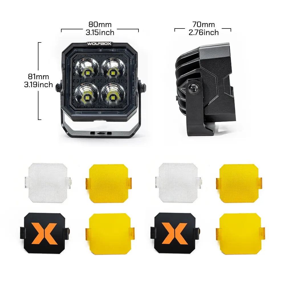 NomadRover 3 inch LED pod light with 4,890 lumens for Jeep, truck, and SUV off-road lighting