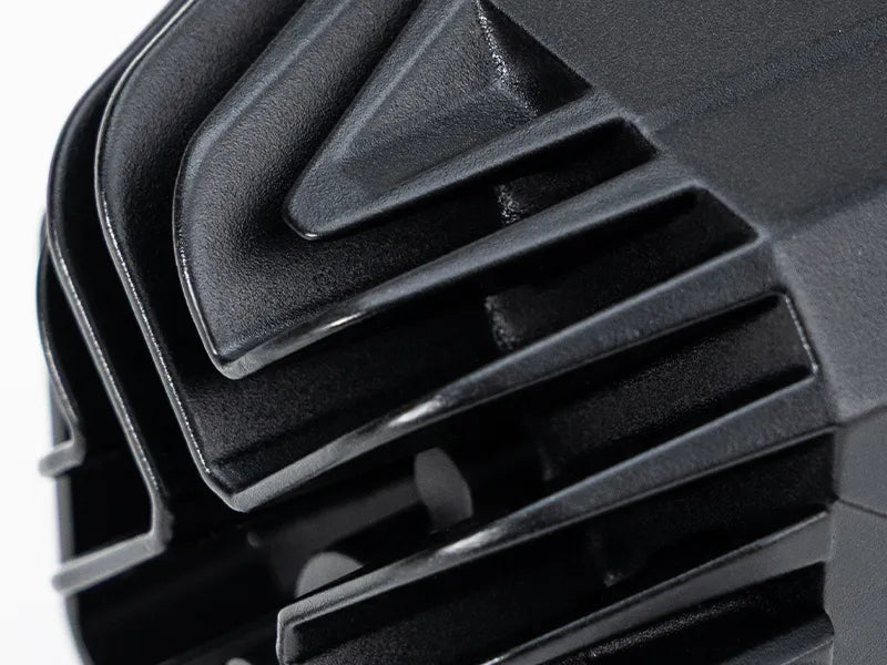 Wolfbox NomadRover 3" off-road LED pods (40W, 4890 LM) on Ford Bronco, with specs.