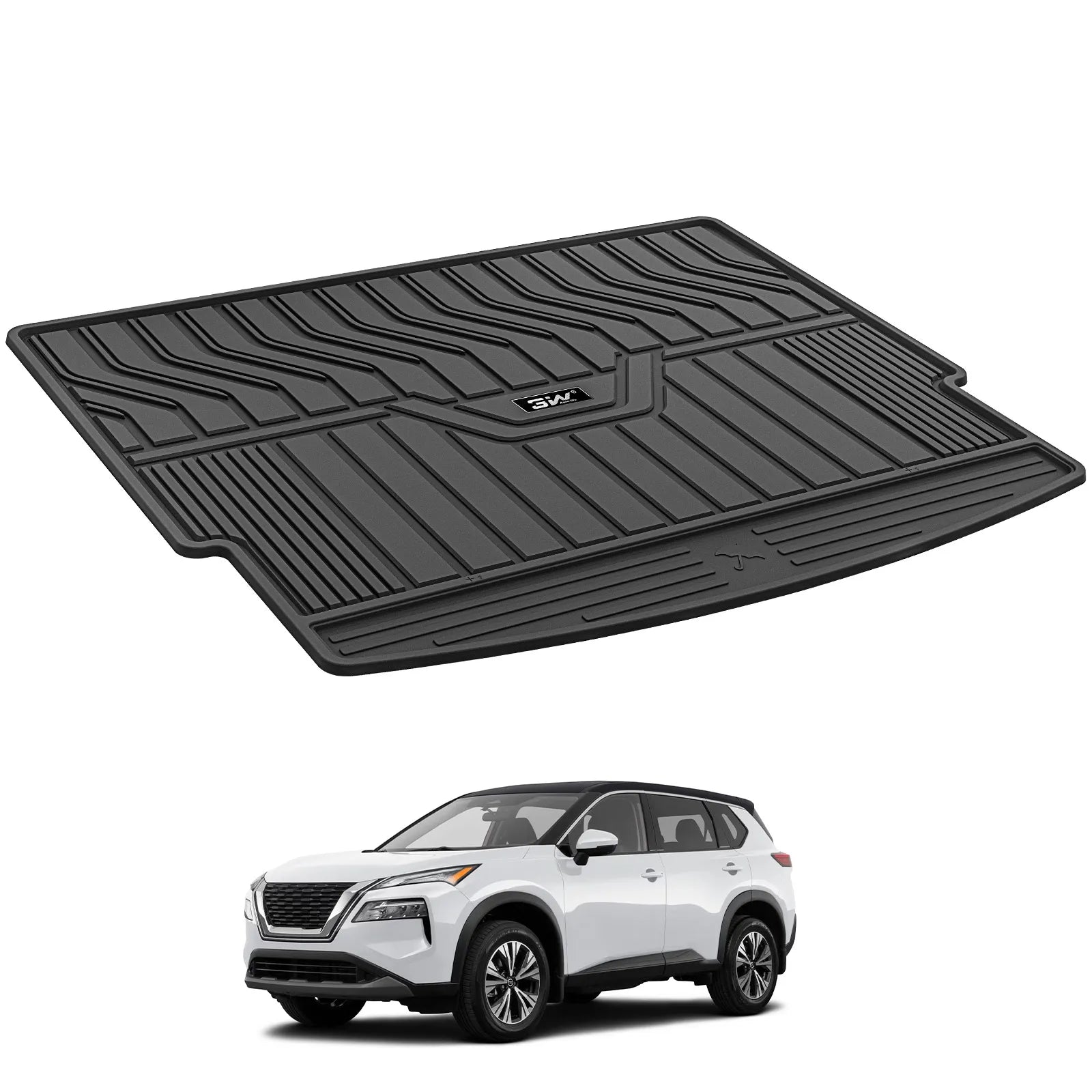 3W Nissan Rogue 2021-2026 (NOT for Sport) Custom Floor Mats Thorex™ All-Weather Protection