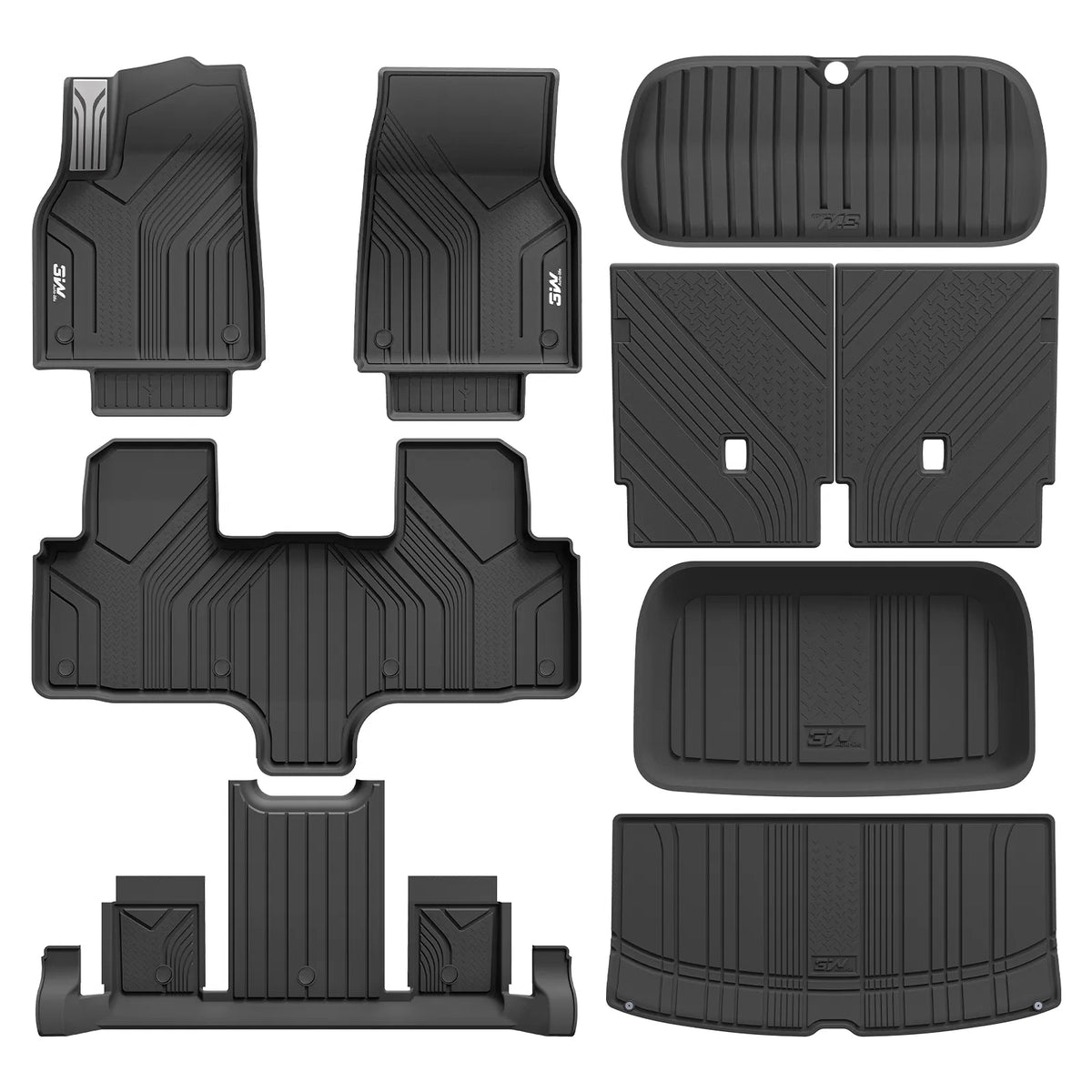 3W Tesla Model Y L 2026-2027 Custom Floor Mats Thorex™ All Weather Protection - 3Wliners