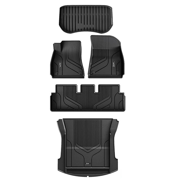3W Tesla Model 3 2021-2023 Custom Floor Mats / Trunk Mats TPE Material & All-Weather Protection Vehicles & Parts 3Wliners   