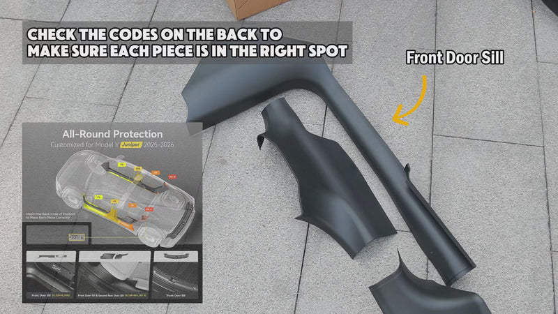 First Make Sure The Door Sill Felt is Nice And Clean So The Protector Fits Perfectly