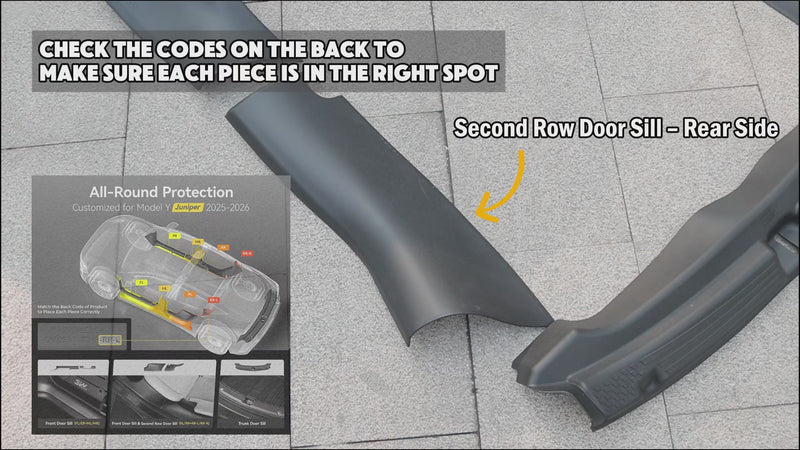 First Make Sure The Door Sill Felt is Nice And Clean So The Protector Fits Perfectly