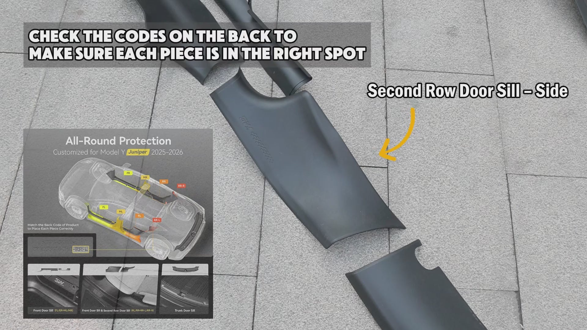 First Make Sure The Door Sill Felt is Nice And Clean So The Protector Fits Perfectly