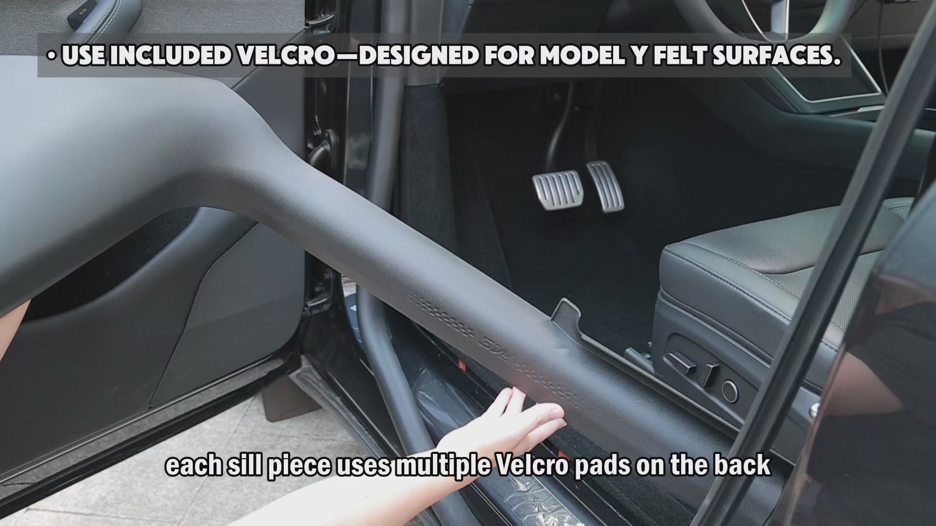 First Make Sure The Door Sill Felt is Nice And Clean So The Protector Fits Perfectly