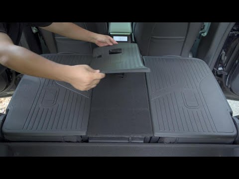 3W Tesla Model Y 2020-2023 Custom Floor Mats / Trunk Mats TPE Material & All-Weather Protection 5-Seater