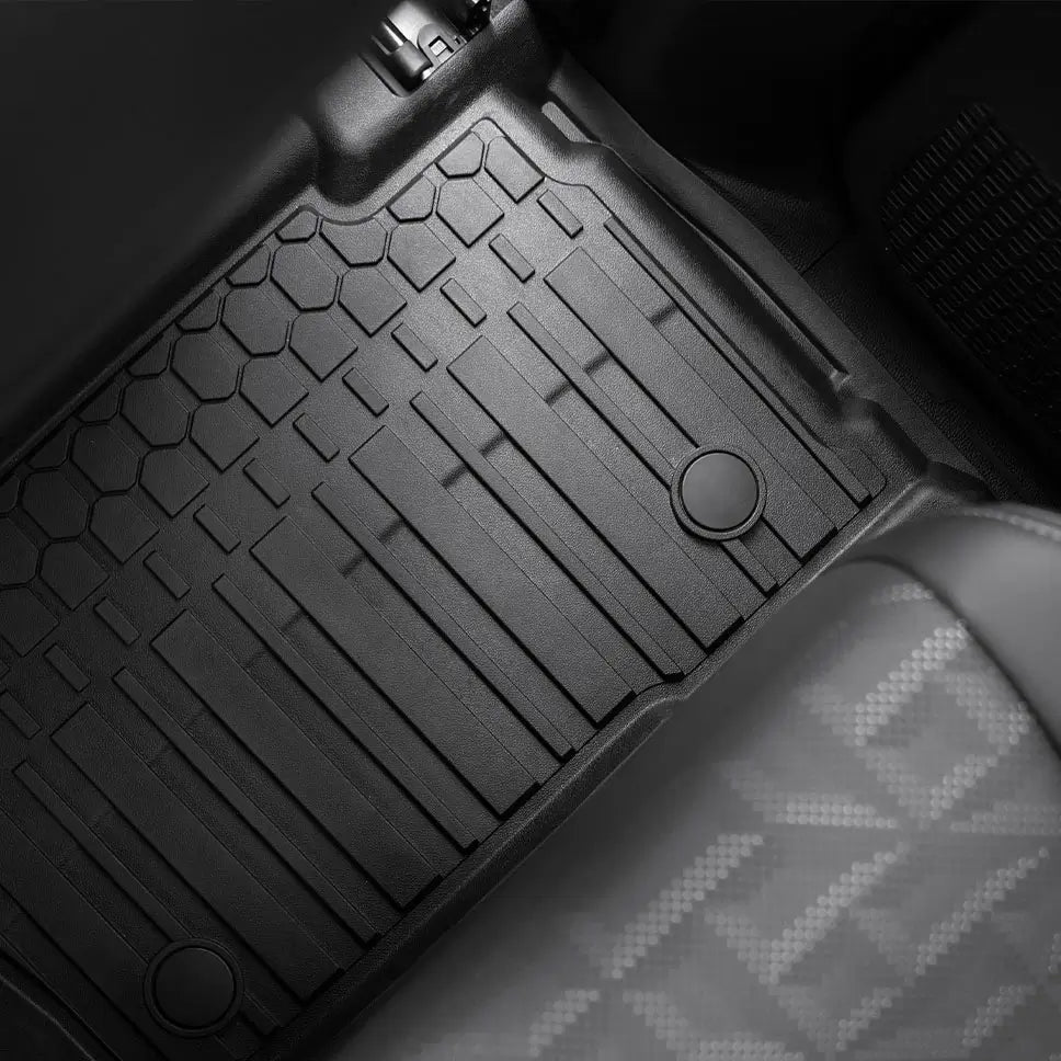 3W Toyota Tacoma 2024-2025 (Double Cab, Automatic Transmission) (Not for Hybrid) Floor Mats TPE All Weather Custom Fit  3Wliners   