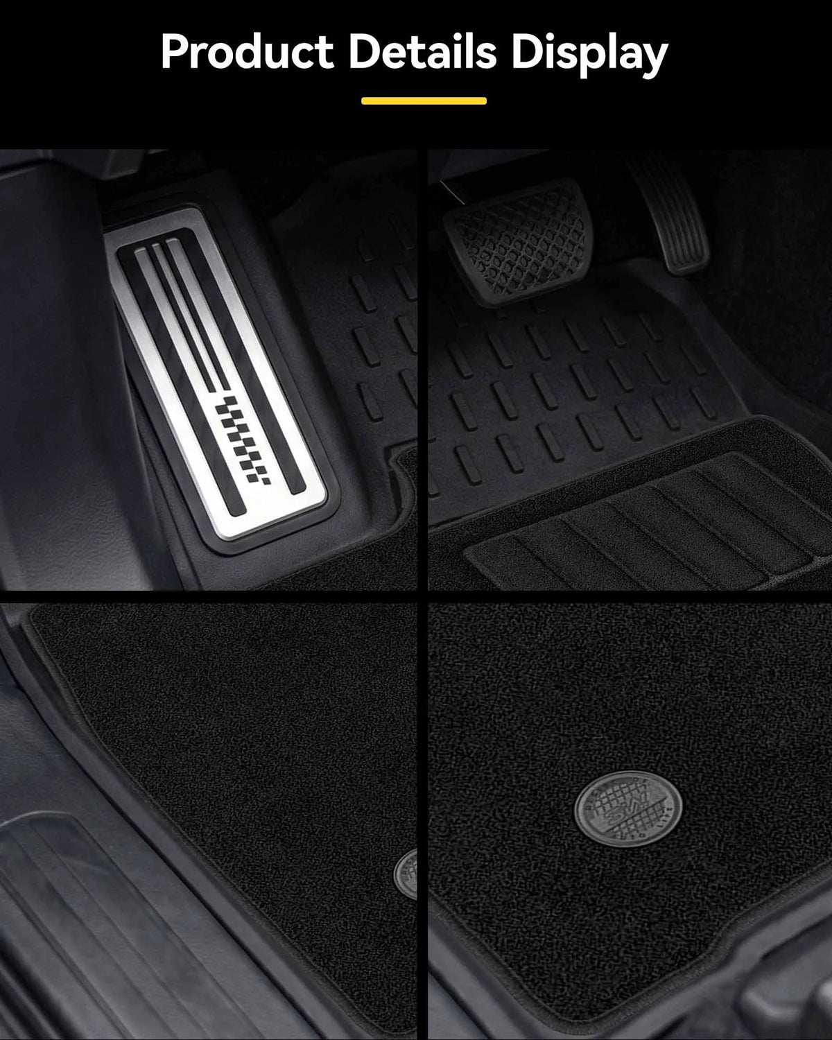 3W Toyota Tacoma 2024-2026 (Double Cab, Automatic Transmission) (Not for Hybrid) Floor Mats/ Bed Mat Thorex™ All Weather Custom Fit