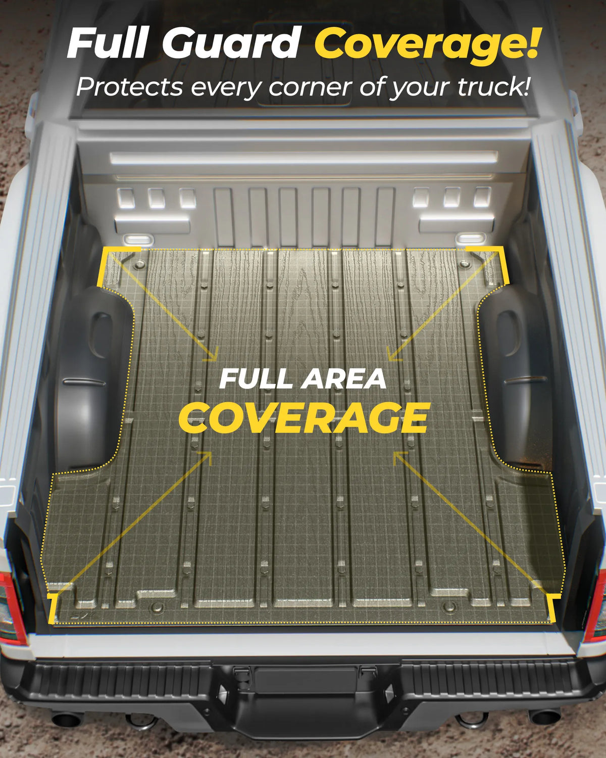 3W Toyota Tacoma 2024-2026 (Double Cab, Automatic Transmission) (Not for Hybrid) Floor Mats/ Bed Mat Thorex™ All Weather Custom Fit
