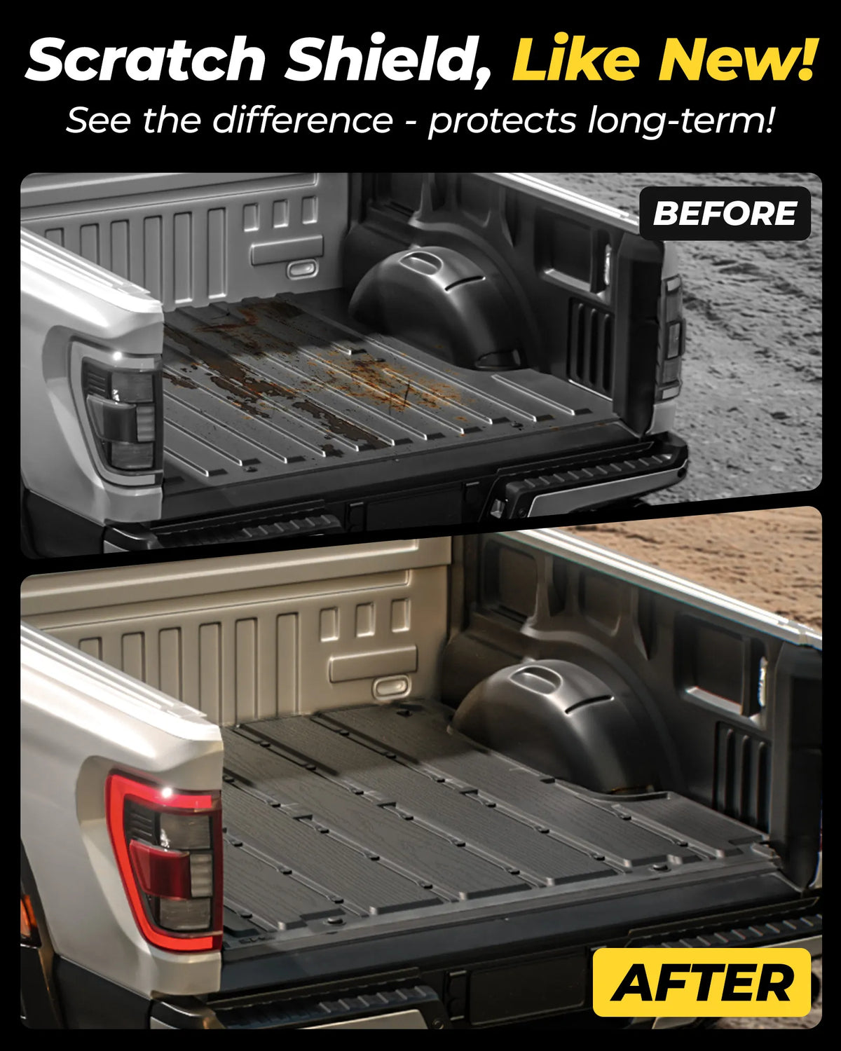 3W Toyota Tacoma 2024-2026 (Double Cab, Automatic Transmission) (Not for Hybrid) Floor Mats/ Bed Mat Thorex™ All Weather Custom Fit