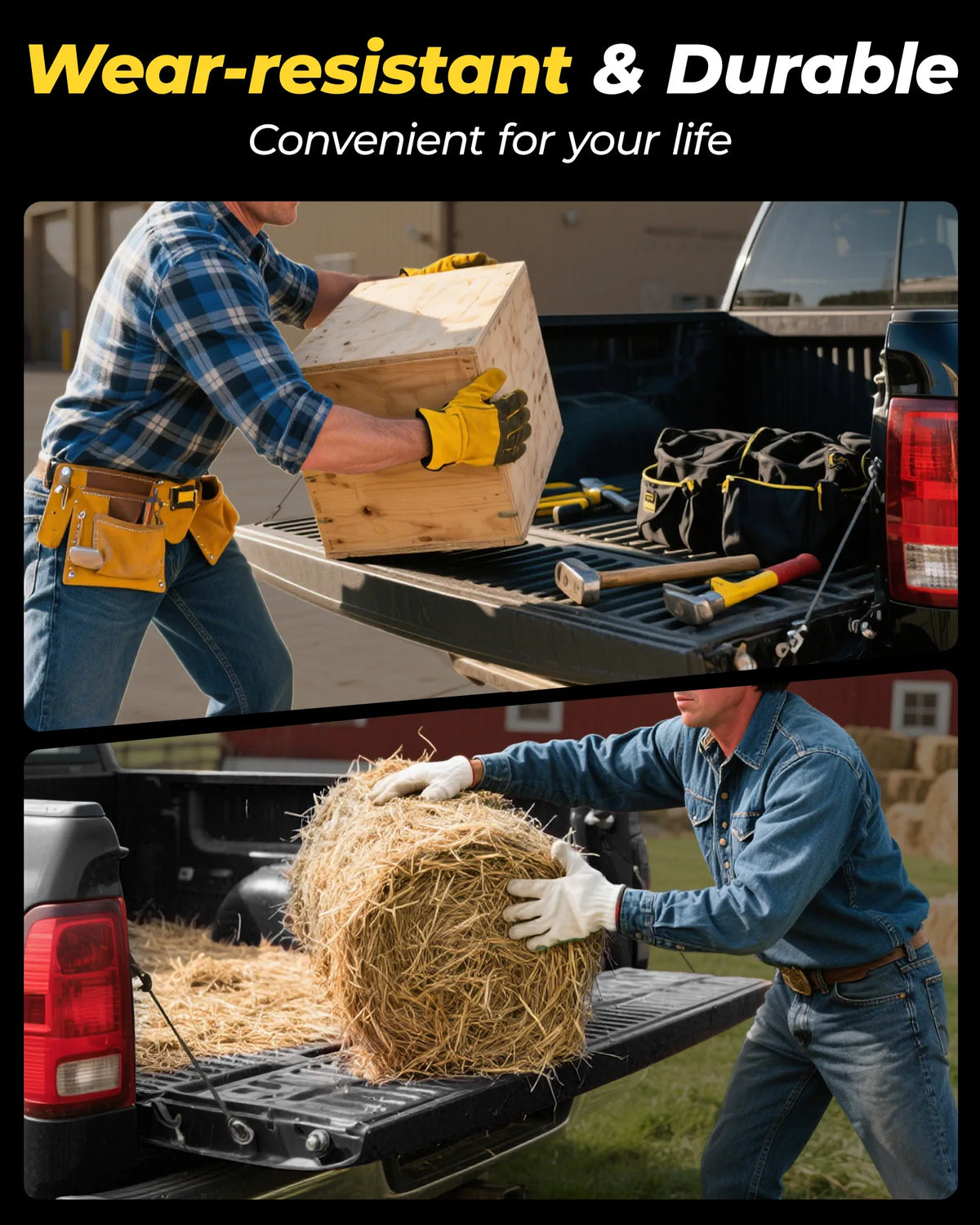 3W Toyota Tacoma 2024-2026 (Double Cab, Automatic Transmission) (Not for Hybrid) Floor Mats/ Bed Mat Thorex™ All Weather Custom Fit