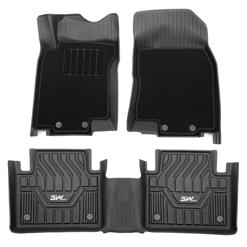 3W Honda Accord 2018-2022 Hatchback Coupe Sedan (Include Hybrid Model) Custom Floor Mats TPE Material & All-Weather Protection Vehicles & Parts 3Wliners   