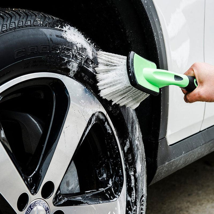 3W Car Wash Brush & Tire Rim Brush Set Kit Car Care Tire Rim Cleaner Bristles Vehicles & Parts 3Wliners   