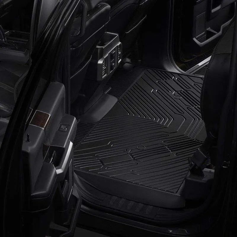 3W Ford F150 Custom Floor Mats F-150 Lightning SuperCrew Cab 2015-2024 TPE Material & All-Weather Protection Vehicles & Parts 3Wliners   