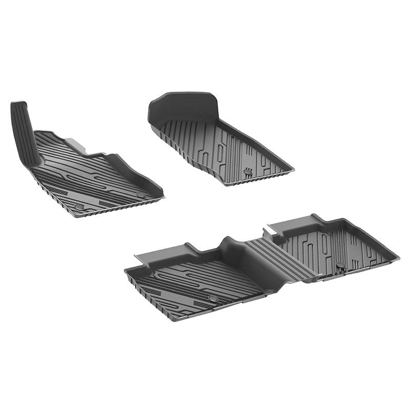 3W Ford Explorer 2020-2025 Floor Mats 6-Seat (Includes Hybrid) TPE Material & All-Weather Protection Vehicles & Parts 3Wliners   