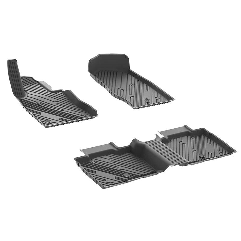 3W Ford Explorer 2020-2025 Floor Mats 6-Seat (Includes Hybrid) TPE Material & All-Weather Protection Vehicles & Parts 3Wliners   