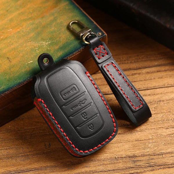 Leather Smart Car Key Cover Case Fob Holder for Toyota 4 Runner for Leather Smart Car Key Cover Case Fob Holder for Toyota 4 Runner for