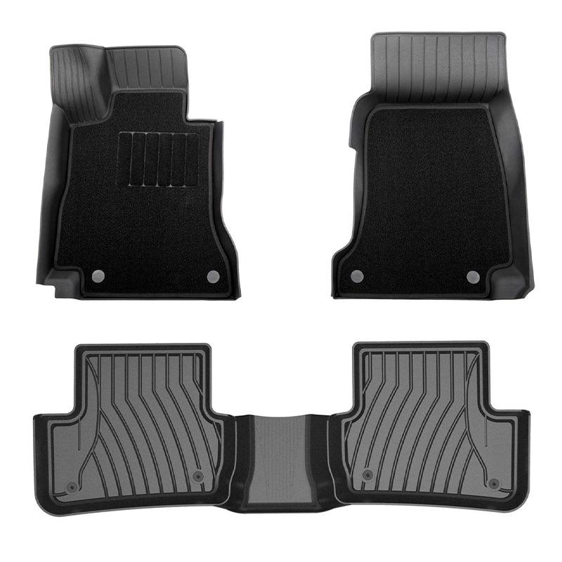 3W Mercedes-Benz CLA 2020-2024 Custom Floor Mats TPE Material & All-Weather Protection Vehicles & Parts 3Wliners 2020-2024 CLA 2020-2024 1st&2nd Row Mats with Front Carpet