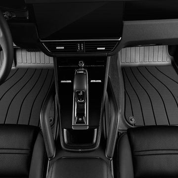 TuxMat Custom Floor Mats For Porsche 911 2020-2026 - Maximum Coverage All Weather Liners, Full Set 1st & 2nd Rows