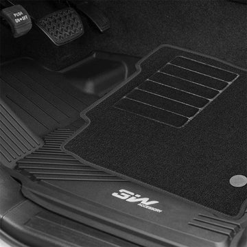 3W Toyota Tundra 2014-2021 (Only for CrewMax Cab) Custom Floor Mats Thorex™ All-Weather Protection