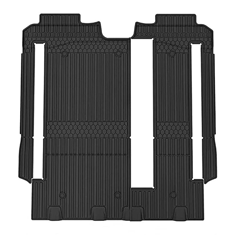 3W Toyota Sienna 8 Seat 2021-2024 Custom Floor Mats Trunk Mat TPE Material & All-Weather Protection Vehicles & Parts 3Wliners 2021-2024 8 Seat without Spare Tire 2nd&3rd Row Mats