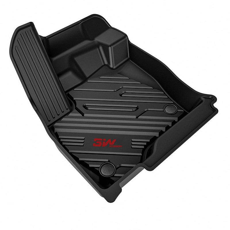 3W Ford Ranger 2020-2023 Custom Floor Mats TPE Material & All-Weather Protection Vehicles & Parts 3Wliners   