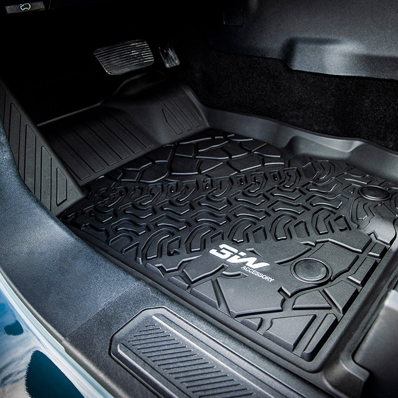 3W Ford Bronco 4-Door 2021-2024 Floor Mats / Trunk Mat TPE Material & All-Weather Protection Vehicles & Parts 3Wliners   