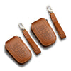 3W Toyota Sienna 4th Key Fob Cover Case 360 Degree Protection Genuine Leather with Keychain Vehicles & Parts 3Wliners Sienna KC 6 Buttons Brown & Brown 