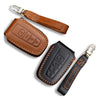 3W Toyota RAV4 Key Fob Cover Case 360 Degree Protection Genuine Leather with Keychain Vehicles & Parts 3Wliners RAV4 KC 4 Buttons Brown & Black 