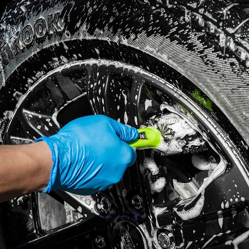 3W Car Wash Brush & Tire Rim Brush Set Kit Car Care Tire Rim Cleaner Bristles Vehicles & Parts 3Wliners   