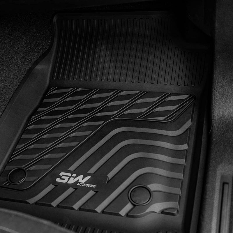 3W Chevrolet Traverse 2018-2023 (ONLY for Bucket Seat 2-Row) Custom Floor Mats TPE Material & All-Weather Protection Vehicles & Parts 3Wliners   