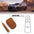 3W Toyota RAV4 Key Fob Cover Case 360 Degree Protection Genuine Leather with Keychain Vehicles & Parts 3Wliners RAV4 KC 3 Buttons Brown 