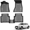 3W Audi Q5/SQ5 2018-2023 Custom Floor Mats TPE Material & All-Weather Protection Vehicles & Parts 3Wliners 2018-2023 Q5 2018-2023 1st&2nd Row Mats
